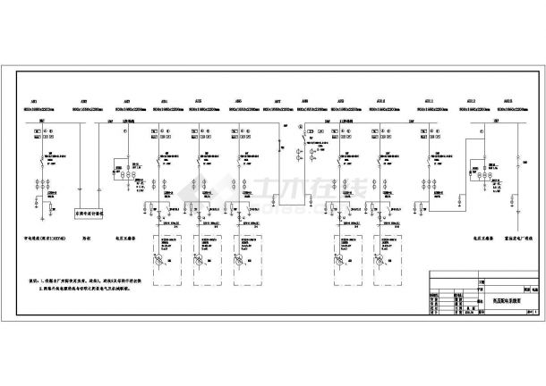 常德工厂高压配电系统CAD电气设计完整图-图一