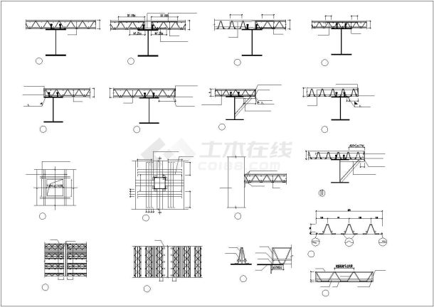 某工程钢筋桁架详细设计图-图一
