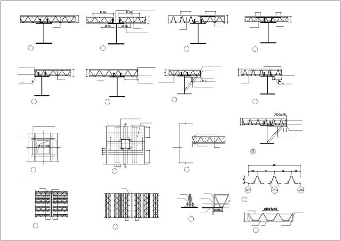 某工程钢筋桁架详细设计图_图1