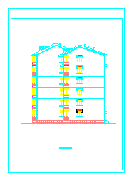 北馨住宅建筑cad平立面图纸-图二