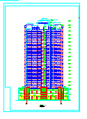 高层公寓建筑CAD设计施工图纸-图二