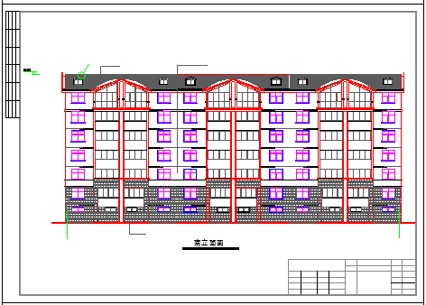 [徐州]某花园4栋住宅楼整套建筑cad设计图纸-图二