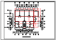 7层住宅楼结构cad设计图(底层为车库)