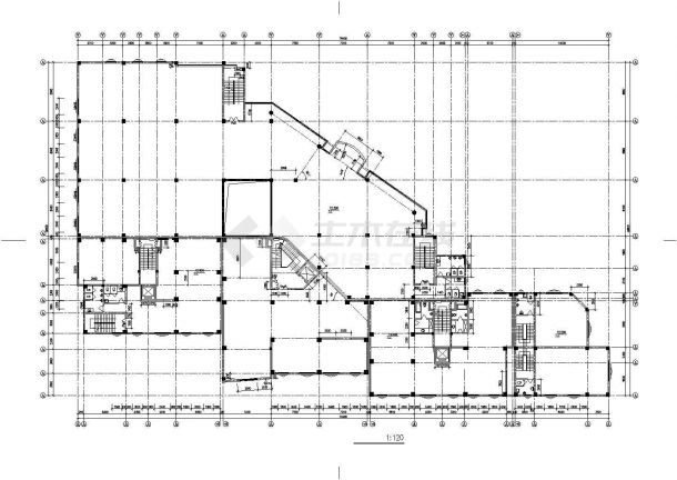 南京市某高档居住区15层框架结构住宅楼建筑设计CAD图纸（含机房层）-图一