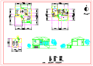 13套别墅设计方案精选cad图纸_图1