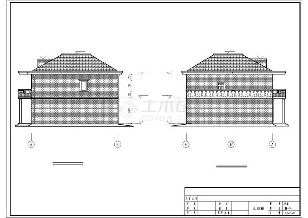 二层农村住宅建筑设计方案图（全套毕业设计）-图二