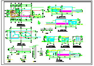 厂区大门及传达室设计cad施工图带效果图_图1