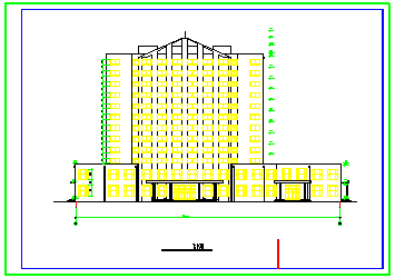 某地高层宾馆建筑cad施工设计图_图1
