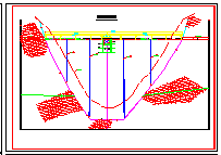 工程投标大坝结构设计施工cad图纸-图二