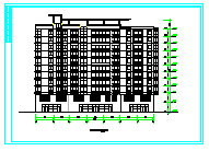 板式小高层建筑施工设计CAD图纸-图一