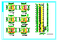 板式小高层建筑施工设计CAD图纸-图二