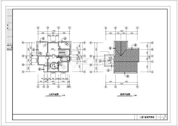 【清湖】某简单实用的新型农村住宅建筑CAD施工图-图二