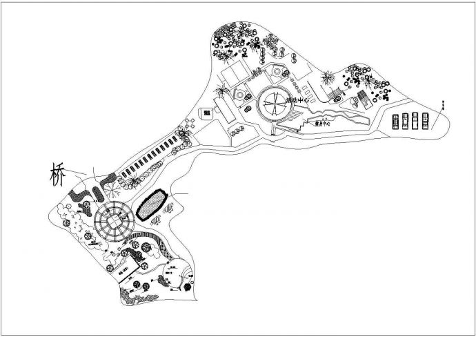 某私家公园绿化CAD全套施工设计图_图1