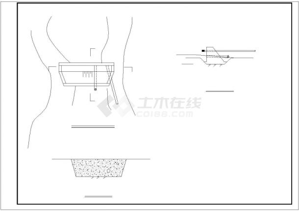 某地区100立方圆形蓄水池设计参考CAD施工图纸-图二