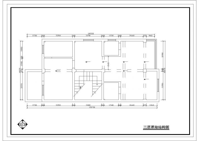 某室内装修设计参考CAD图_图1
