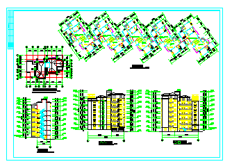 大川水岸住宅楼建筑设计CAD扩初施工图纸-图二