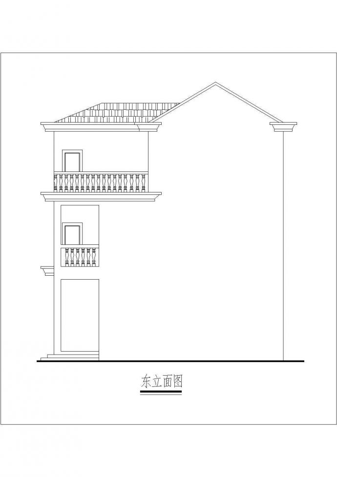 农村住宅设计方案cad图纸_图1