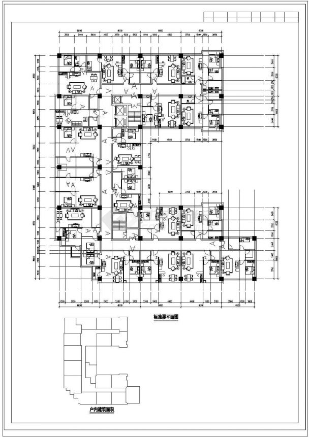 杭州市丽锦花园小区25层高层住宅楼全套平面设计CAD图纸-图一