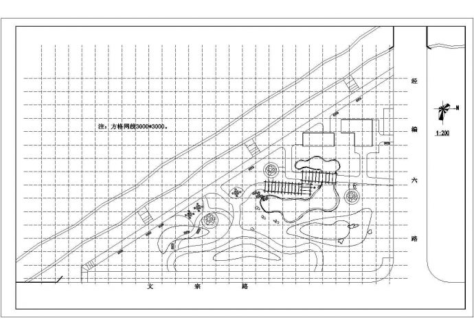 某社区小公园绿化设计CAD详细构造园林施工图_图1