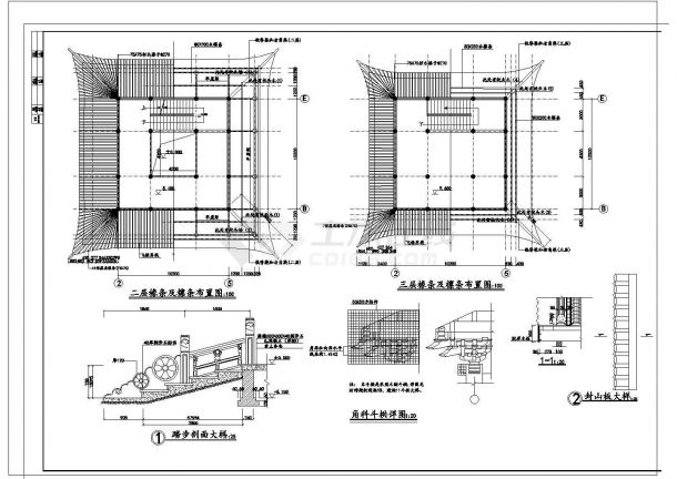 某文昌阁古建筑CAD完整构造设计平面施工图-图一