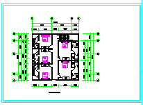 某多层商住楼建筑设计施工全套CAD图-图二