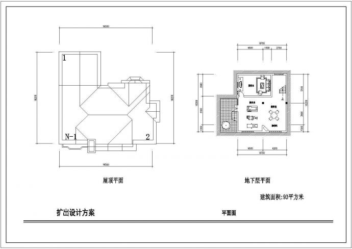 某地区新村多层商业别墅建筑设计施工CAD图纸_图1
