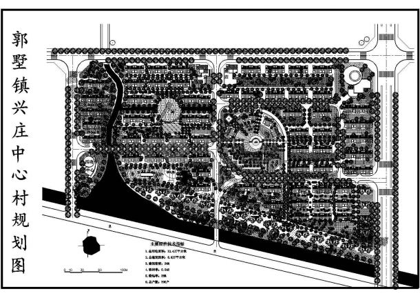 某新庄中心村CAD详细构造全套设计规划图-图一