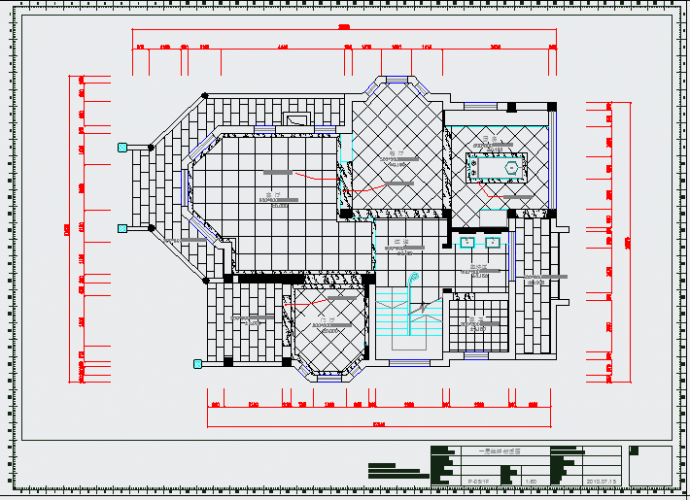 香港某双层度假别墅装修CAD详细设计施工图纸_图1