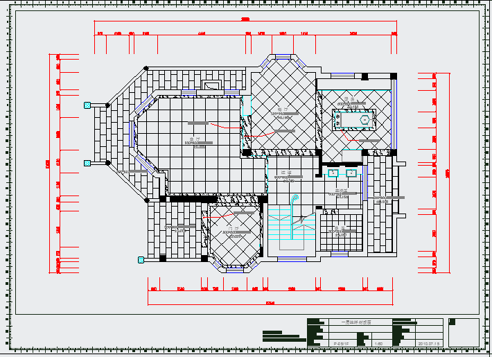 香港某双层度假别墅装修CAD详细设计施工图纸