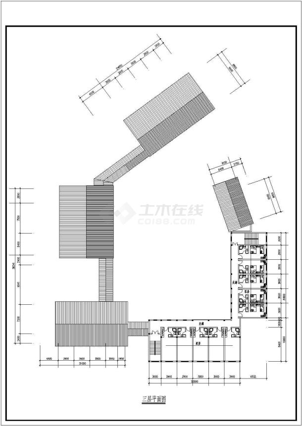 某祥云客栈CAD建筑施工设计构造图纸-图一