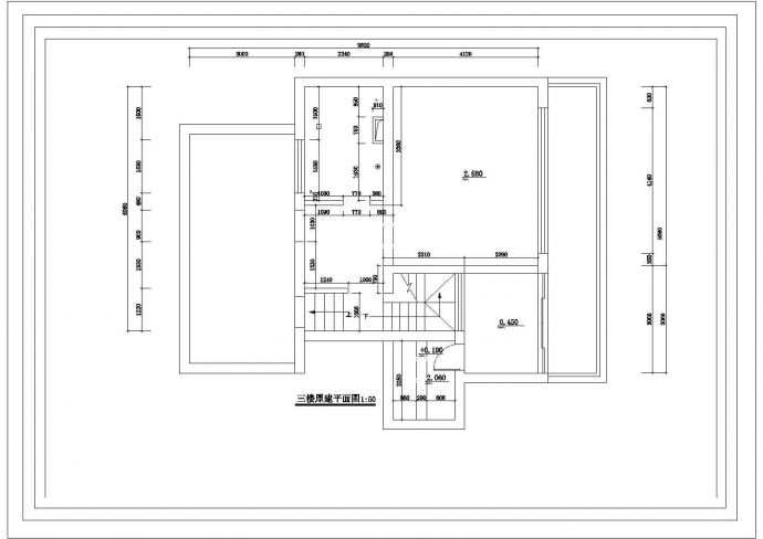某精致三层别墅装修CAD室内设计完整施工图_图1