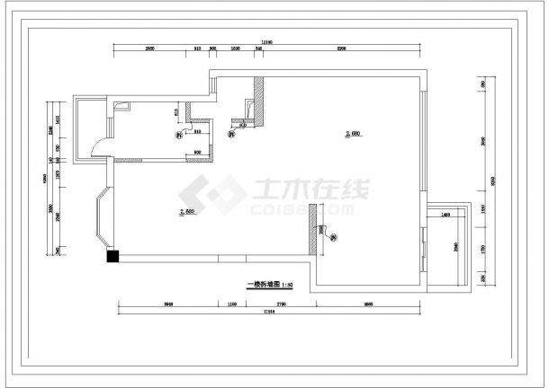 某精致三层别墅装修CAD室内设计完整施工图-图二