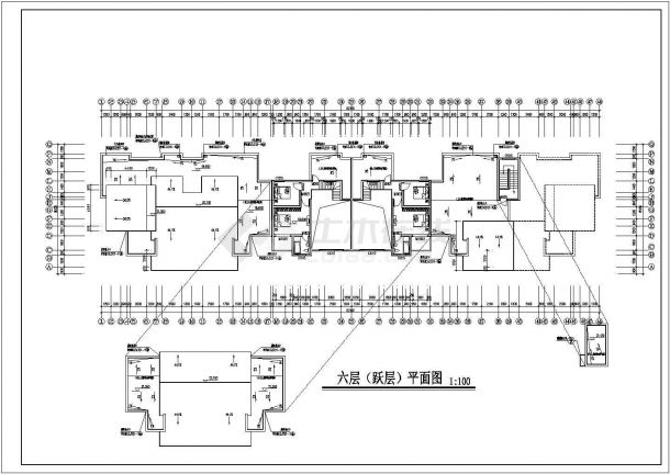 某完整民居商住楼CAD建筑施工构造大样图纸-图二