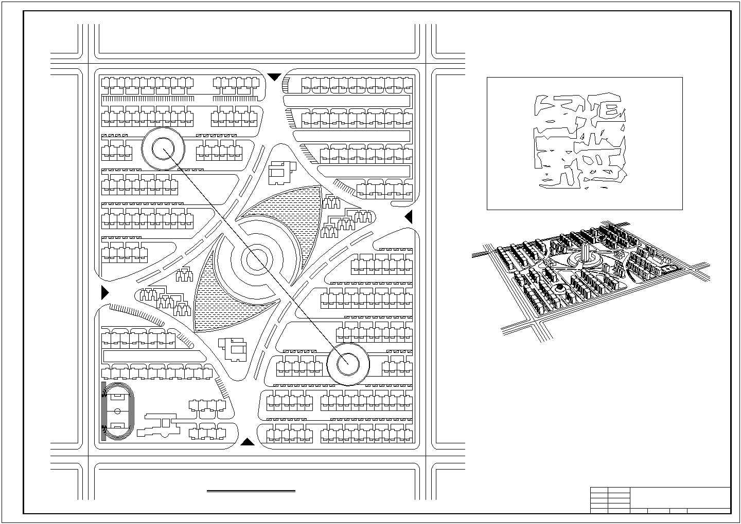 长春某财富广场小区CAD设计构造详细规划方案