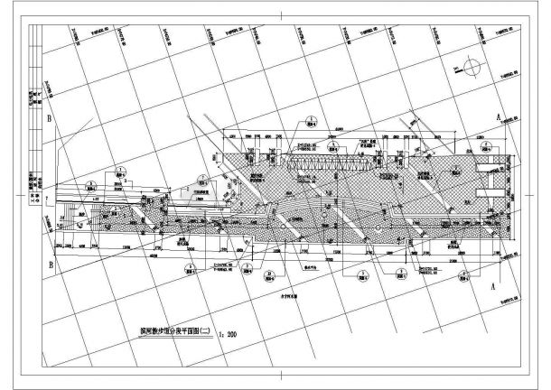 某市桥南公园CAD景观设计构造完整施工图-图二