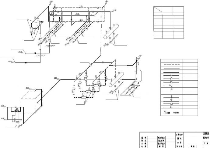某地源热泵机房设计图_图1