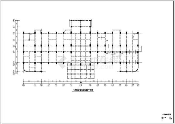 某医院门诊楼综合楼加固、改造设计cad全套结构施工图（含设计说明）-图一