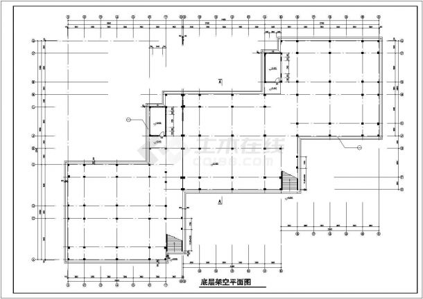 上海市某高校6500平米6层砖混结构学生宿舍楼全套建筑设计CAD图纸-图一