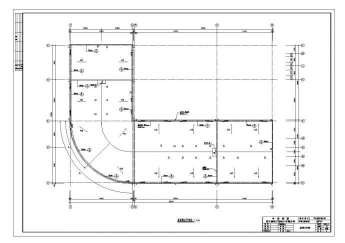 豪华洗浴中心平面设计施工CAD详图_图1
