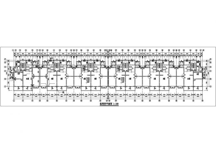 达州市欣和家园小区6层砖混结构住宅楼平面设计CAD图纸（含架空层）_图1