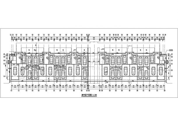 达州市欣和家园小区6层砖混结构住宅楼平面设计CAD图纸（含架空层）-图二