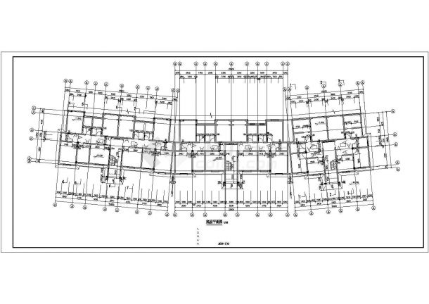 长春市某家属院5层砖混住宅楼建筑设计CAD图纸（含隔层和半地下室）-图一