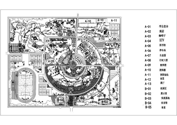 某南京新校区CAD全套详细大样设计规划-图一
