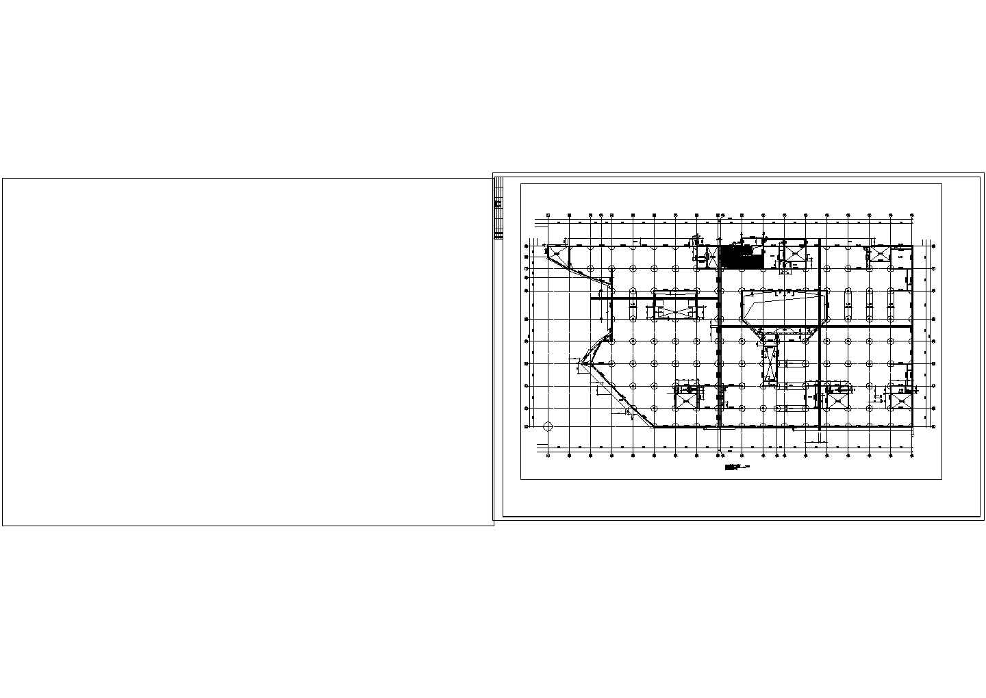 孟州市某建筑楼框支剪力墙结构cad施工图（附带裙房）