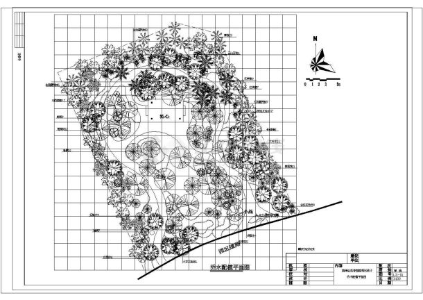 某深圳国际园林花卉博览园莲花山公园CAD设计施工图绿化-图二