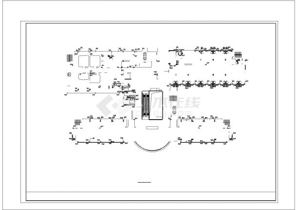 [安徽]多层中医院门诊楼给排水消防施工图(CAD，20张图纸)-图二