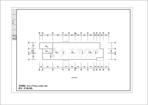 长37.7米 宽9.9米 2层某市人民医院门诊楼建筑设计图【平立剖】-图二