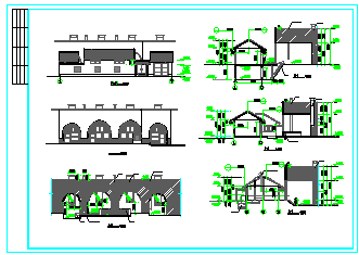 [农村]某小康生活住宅建筑设计全套cad施工图-图二