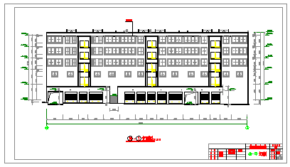[上海]某整套商住楼建筑设计cad施工图-图二