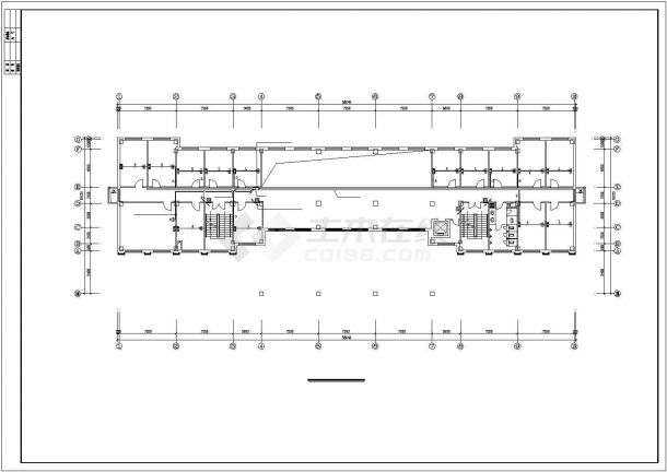 办公楼电气设计方案系统布置CAD图-图一